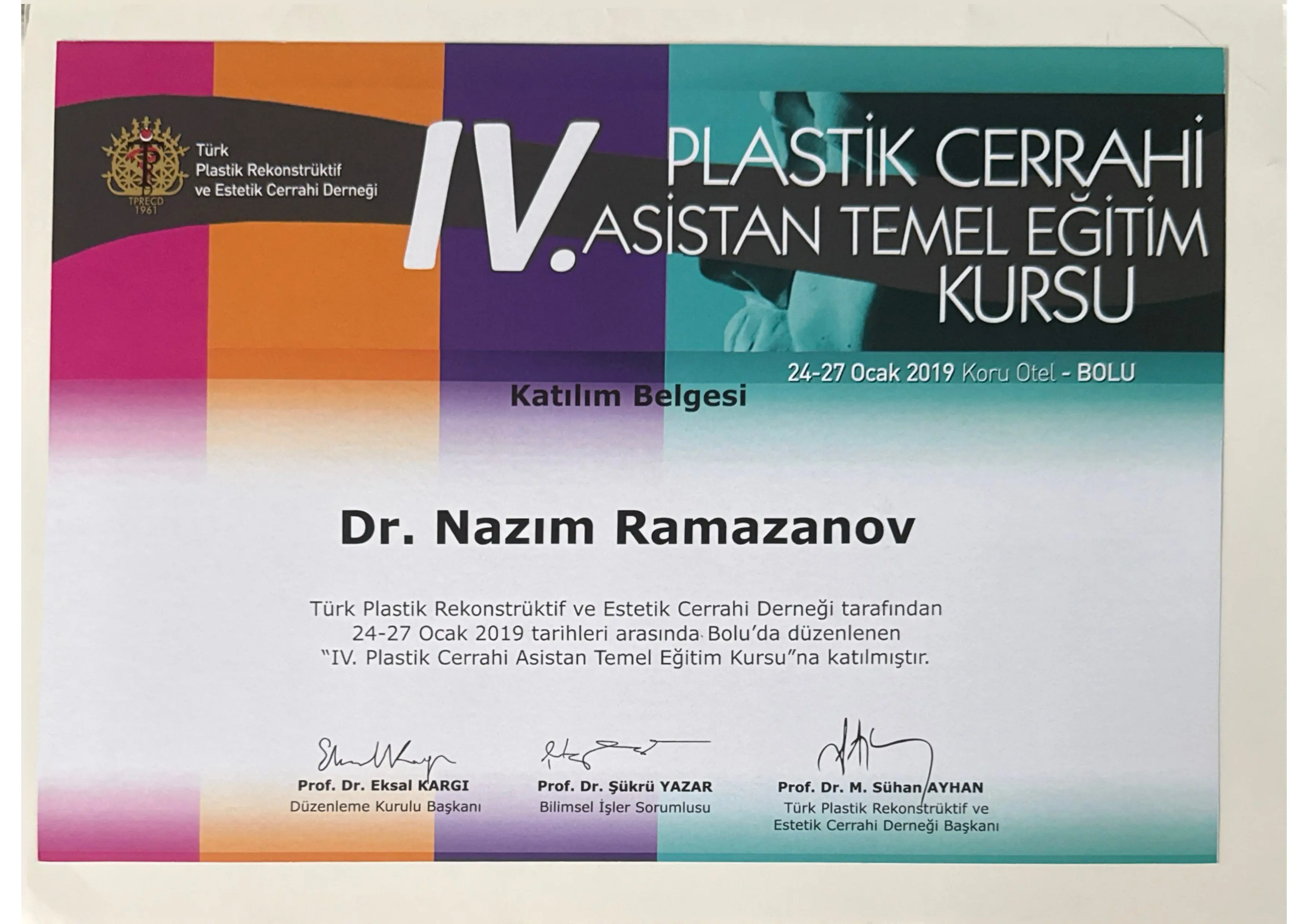 IV. Asistan Temel Eğitim Kursu