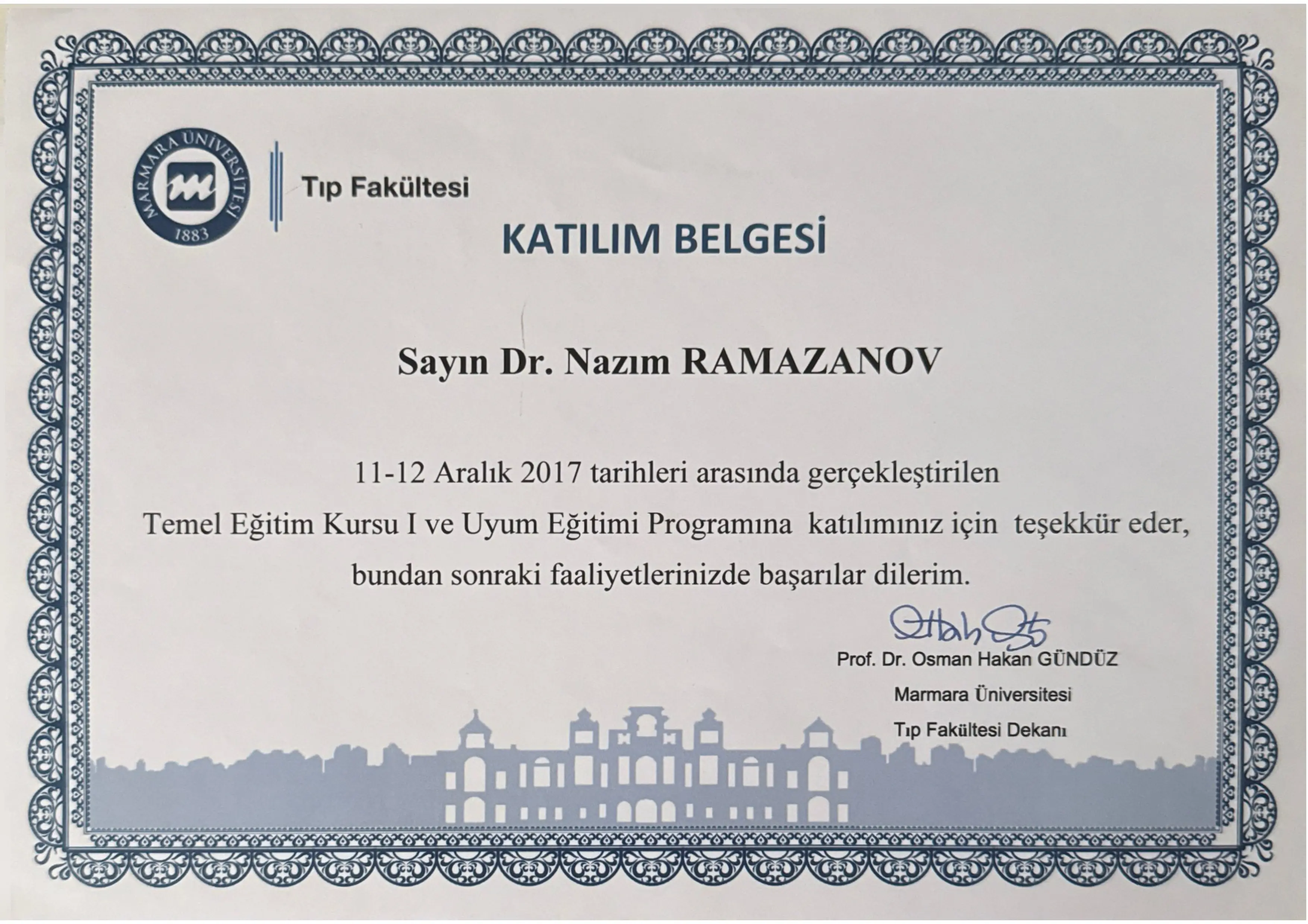 Temel Eğitim Kursu I